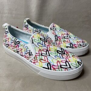 Skechers Street Women's James Goldcrown Lovewall Heart Slip On Sneakers Size 9
